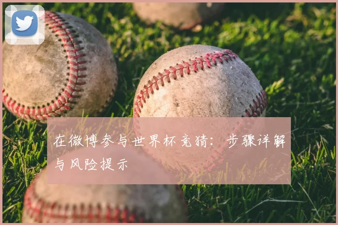 在微博参与世界杯竞猜：步骤详解与风险提示